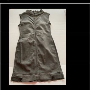 Cowl neck, preowned, grey denim dress size M